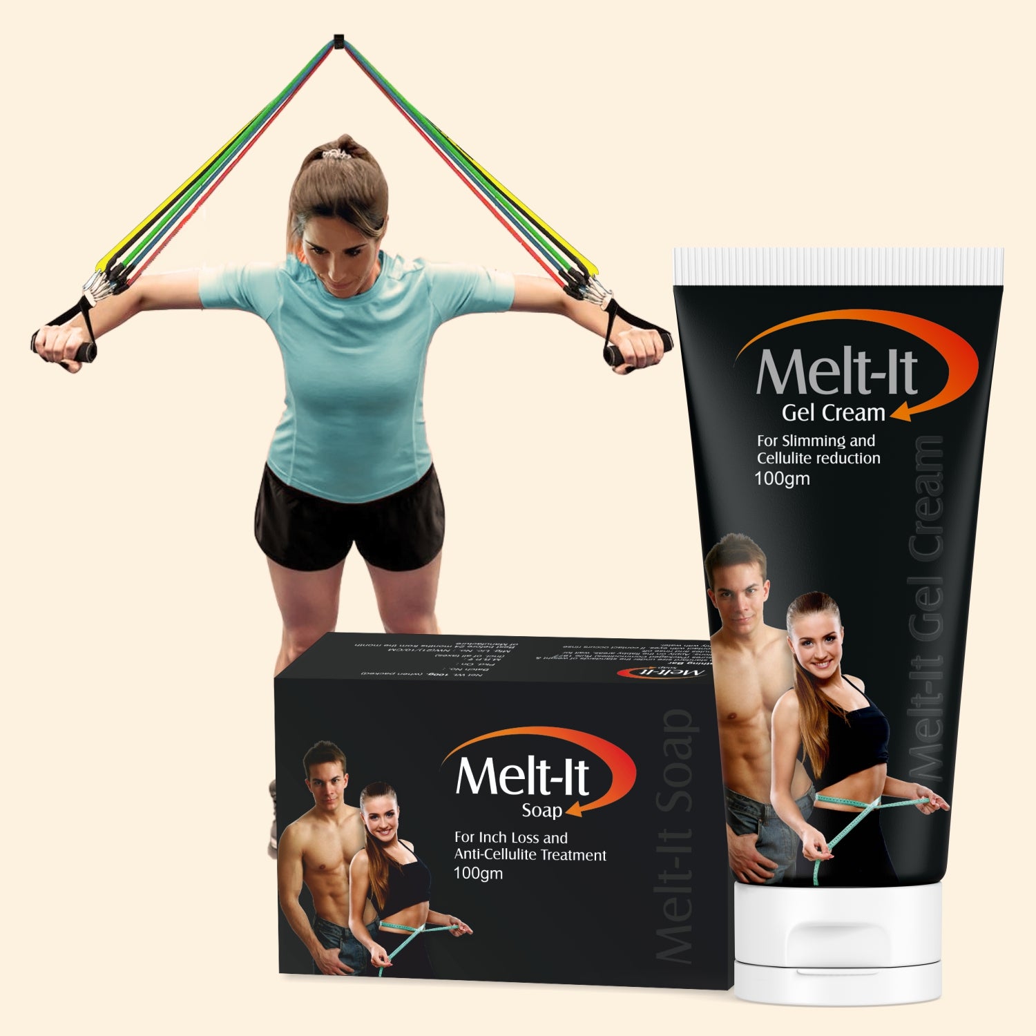 shoprythmindia Meltit Combo Melt-it oil with Resistance Tube (Free Melt-it Soap)